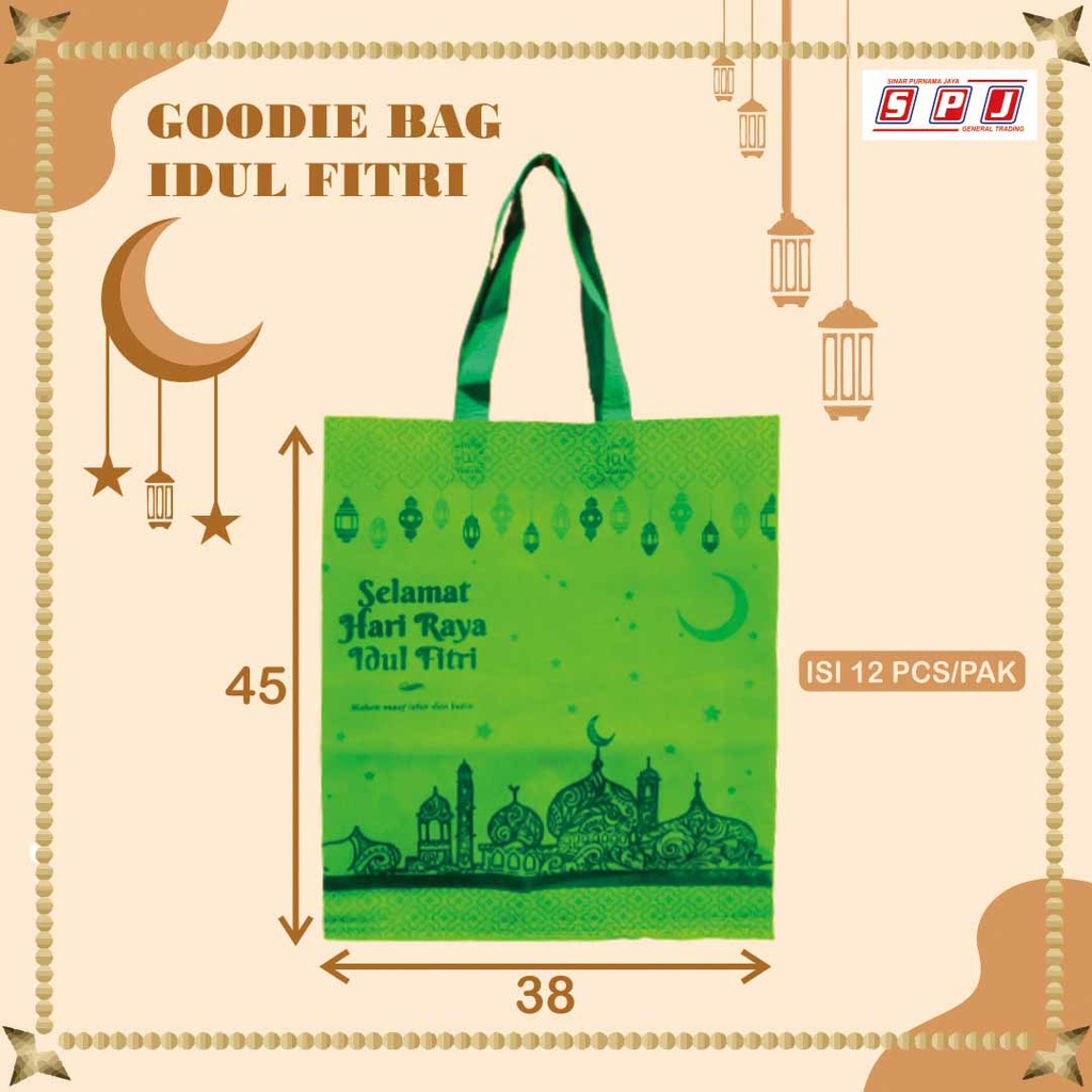 

Goodie Bag Handle Edisi Idul Fitri ukuran 38x45cm