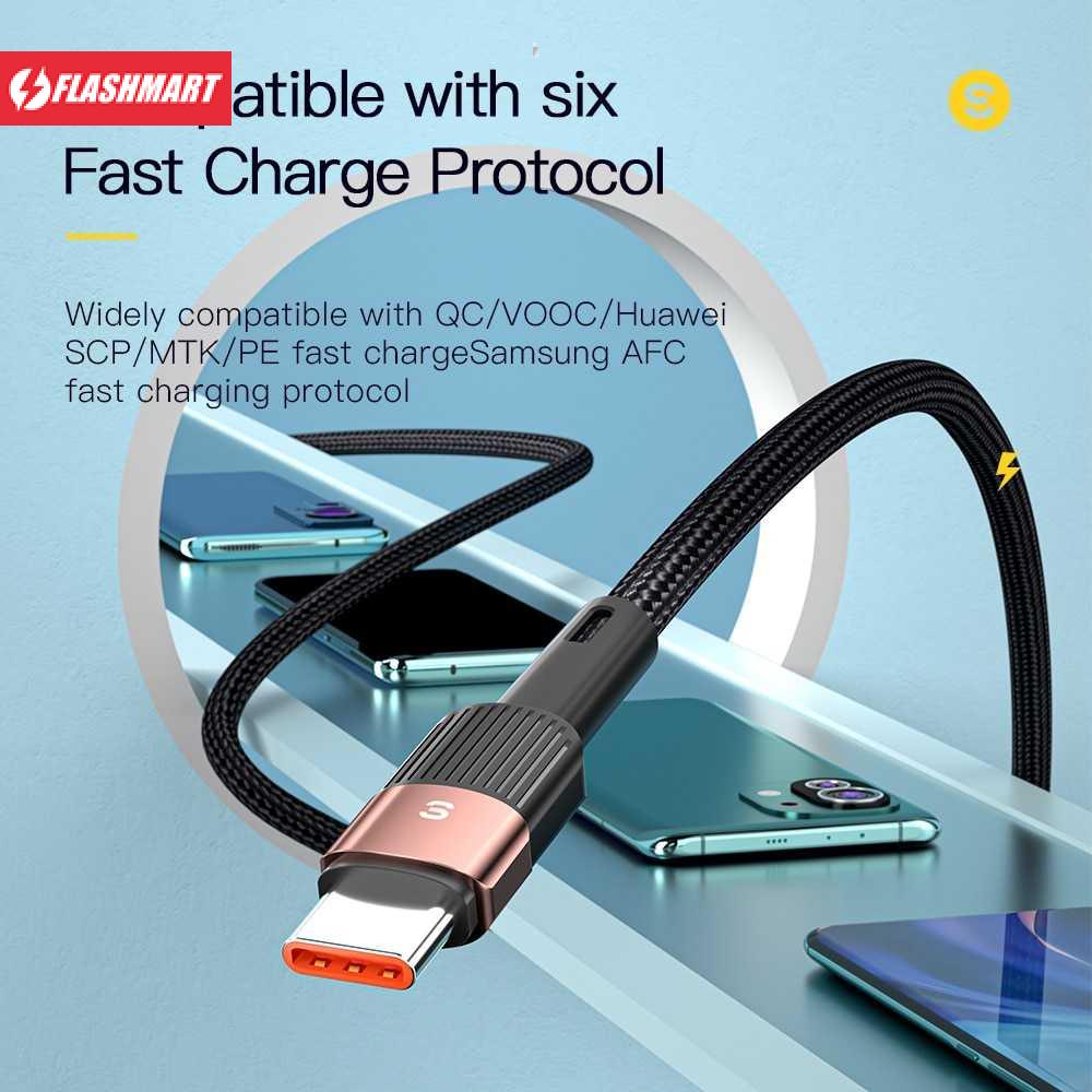 Flashmart Essager Kabel Charger USB Type C Fast Charging 1 meter 66W - EXCT-XC01