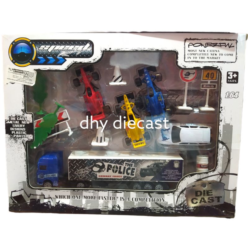 Diecast truck box mobil formula 1:64