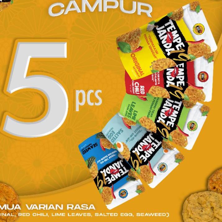 

► Snack Keripik Tempe Janda19 Paket Single Campur (Isi 500gr) ☞