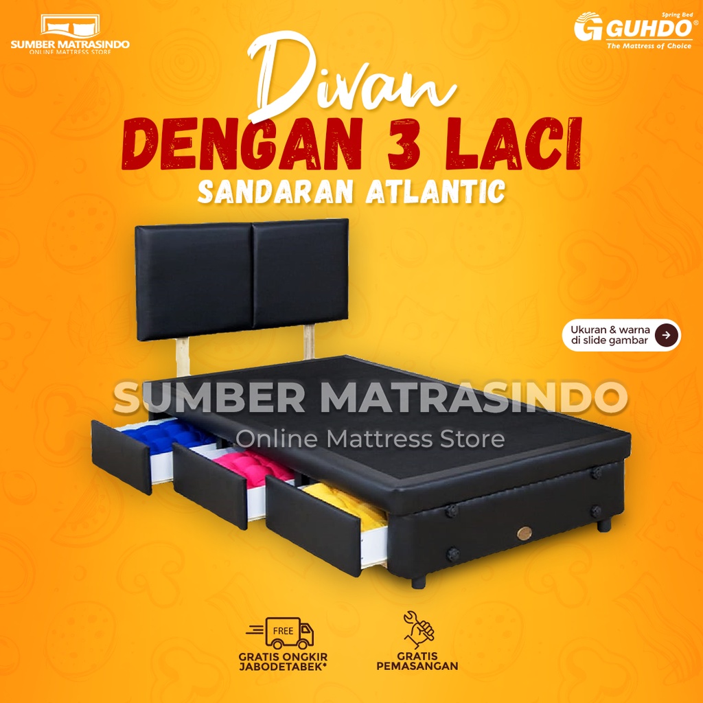 Guhdo Dipan Divan 3 Laci / Drawer 90x200 / 100x200 / 120x200 / 140x200 cm