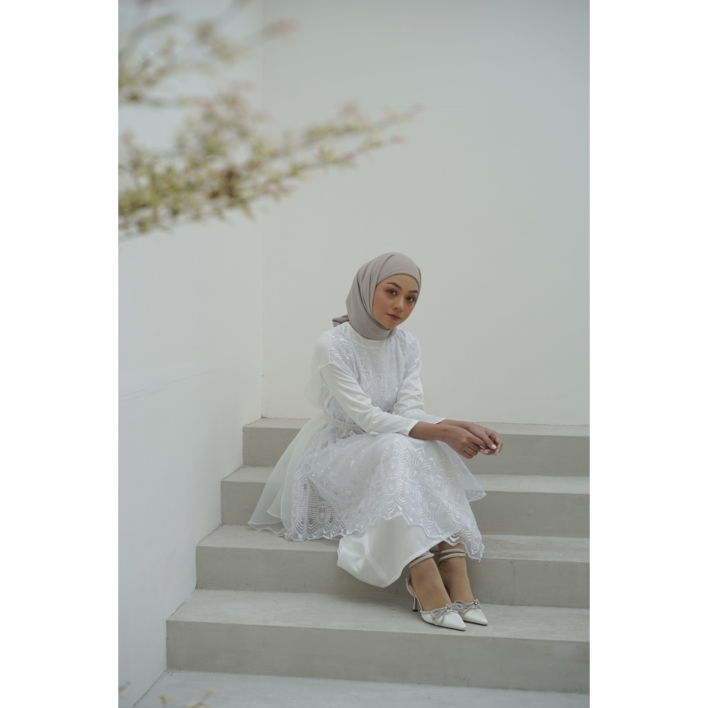 Aura Label - Arabella Dress In White