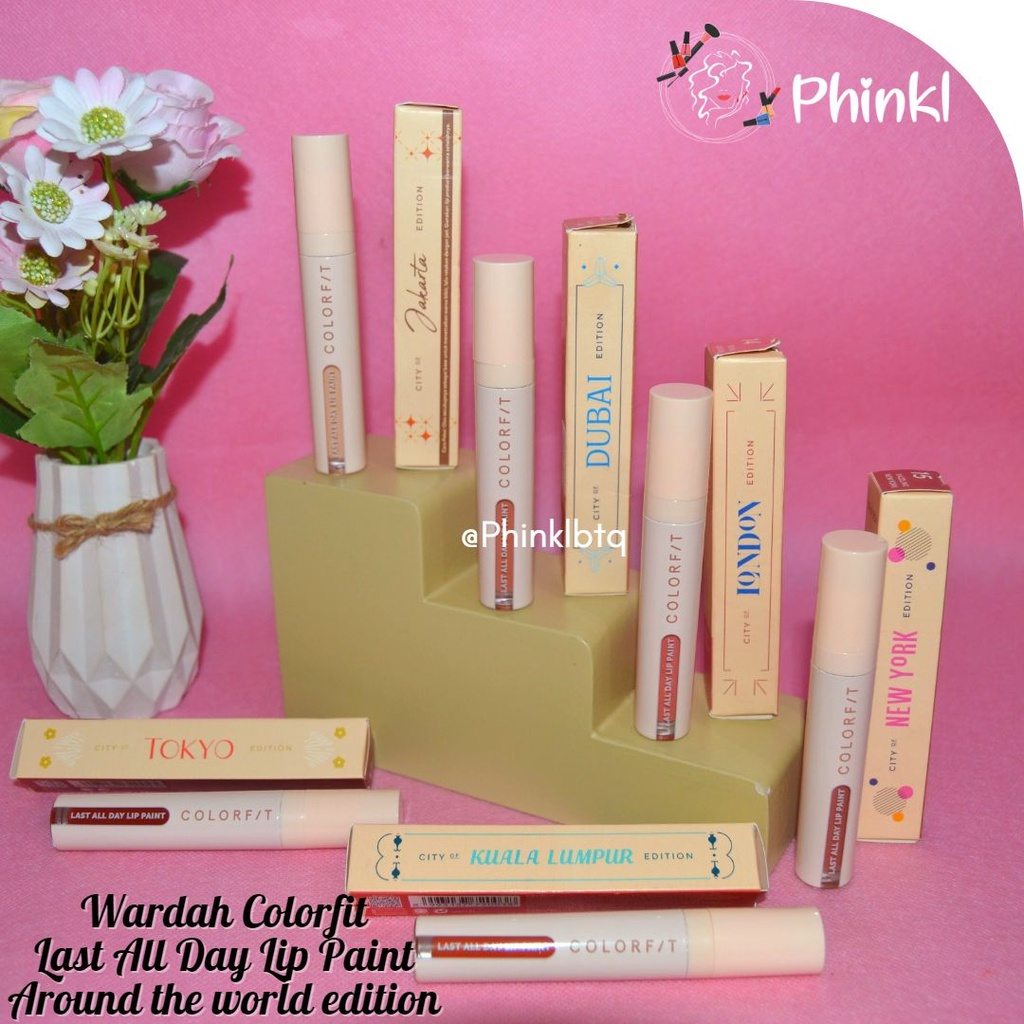 `ღ´ PHINKL `ღ´ Wardah Colorfit All Day Lip Paint lipcream waterproff longlasting