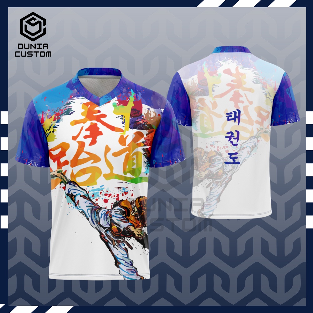 KAOS TAEKWONDO / T SHIRT TAEKWONDO / BAJU TAEKWONDO
