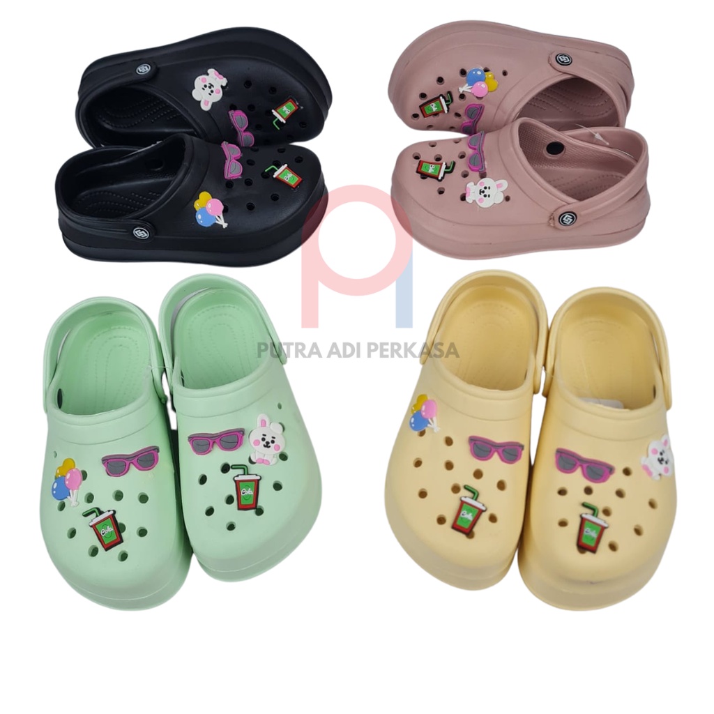 Sepatu Sandal Baim Jibbitz Anak Perempuan Gozome 915T