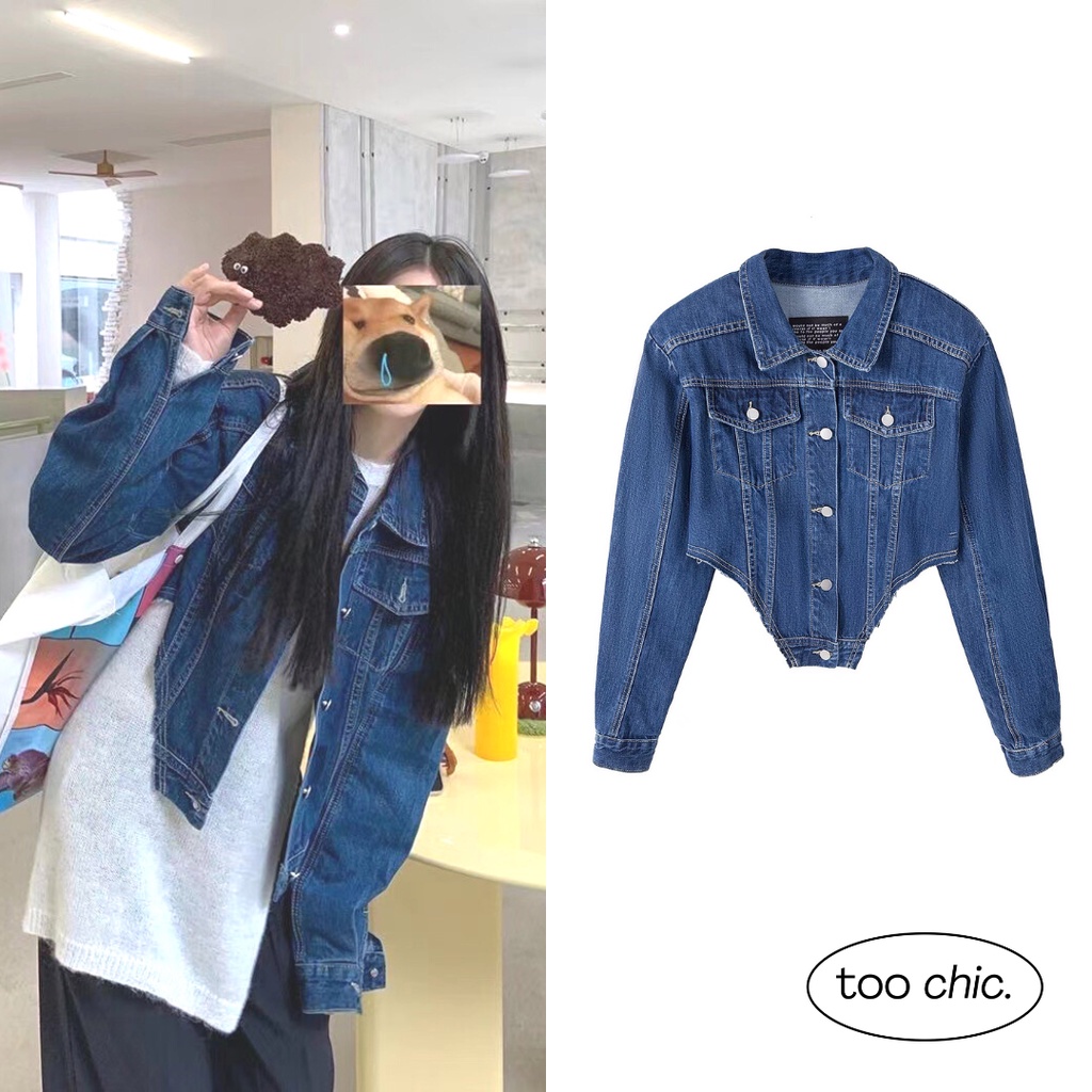 시크 — #TCC316 true denim jacket  — import baju atasan denim jaket luaran outer jeans lengan panjang u