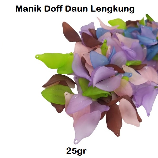 MOTE MANIK DOFF MOTIF DAUN LENGKUNG / MOTE DAUN / MANIK DAUN HARGA /25gr