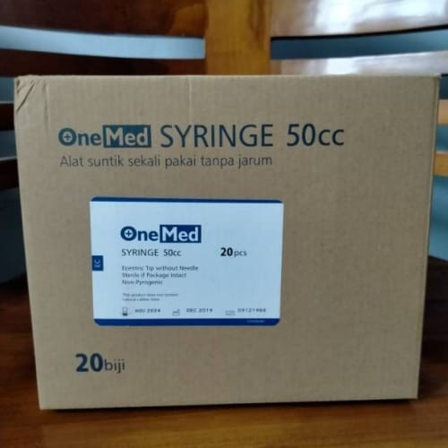 Disposable Syringe 50 cc OneMed Spuit 50 Ml One Med