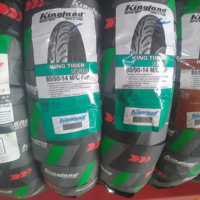 Terlaris Ban Tubeless 80/90-14 Kingland