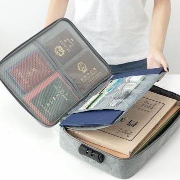 

Terbaru !!! Tas Dokumen Organizer Bag With Safety Lock Security Waterproof Dream A