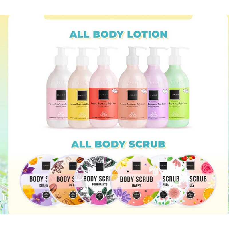 Jual Body lotion scrub scarlet Shopee Indonesia