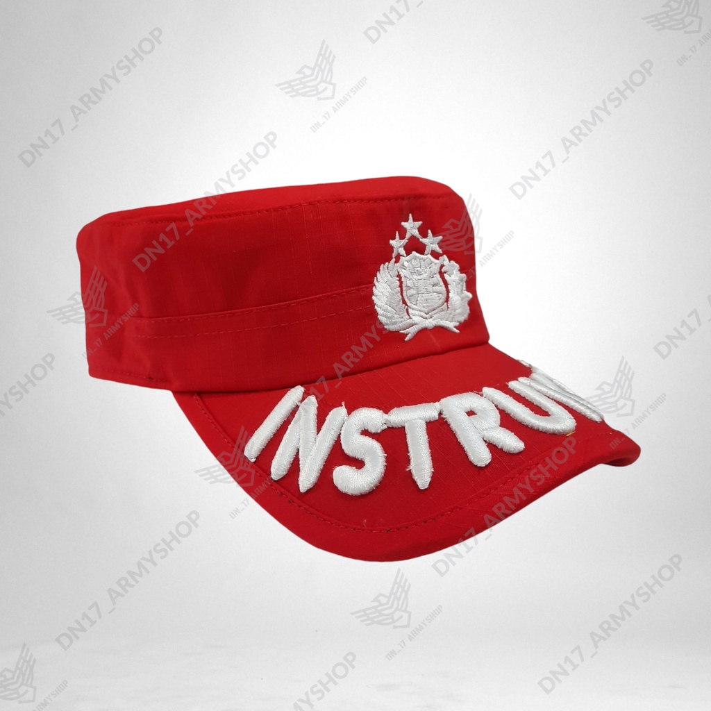 Topi Komando Bintara Merah Instruktur