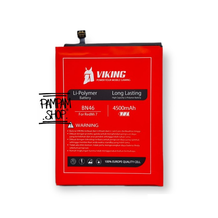 BATERAI VIKING DOUBLE POWER ORIGINAL XIAOMI BN46 REDMI 7 NOTE 8 BATRE