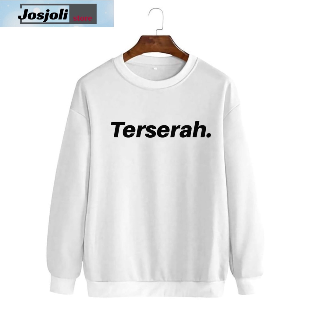 JOSJOLI_STORE/Baju Sweater Terserah/Atasan Pria Dewasa Lengan Panjang/L XL