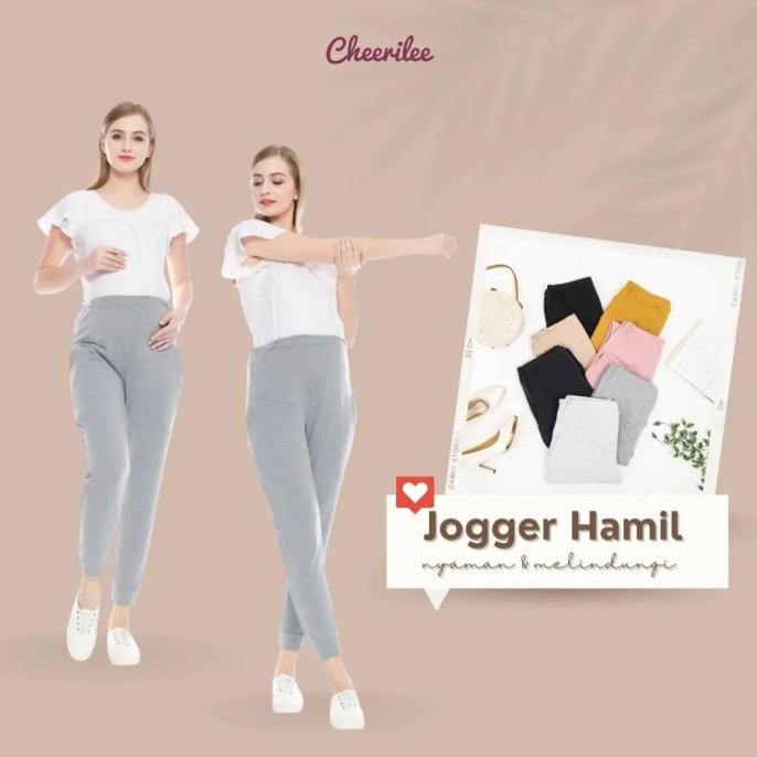 Celana Hamil Jogger Wanita Panjang Cheerilee Casual Nyaman