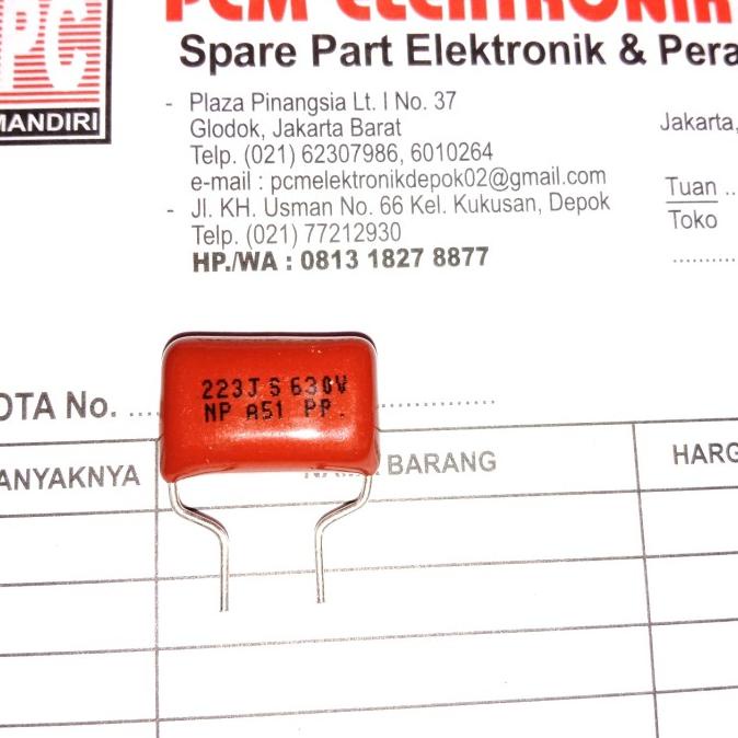 Milar 223J630V 223J 630V 223 22nF 630 pcmelektrob9090 Juara