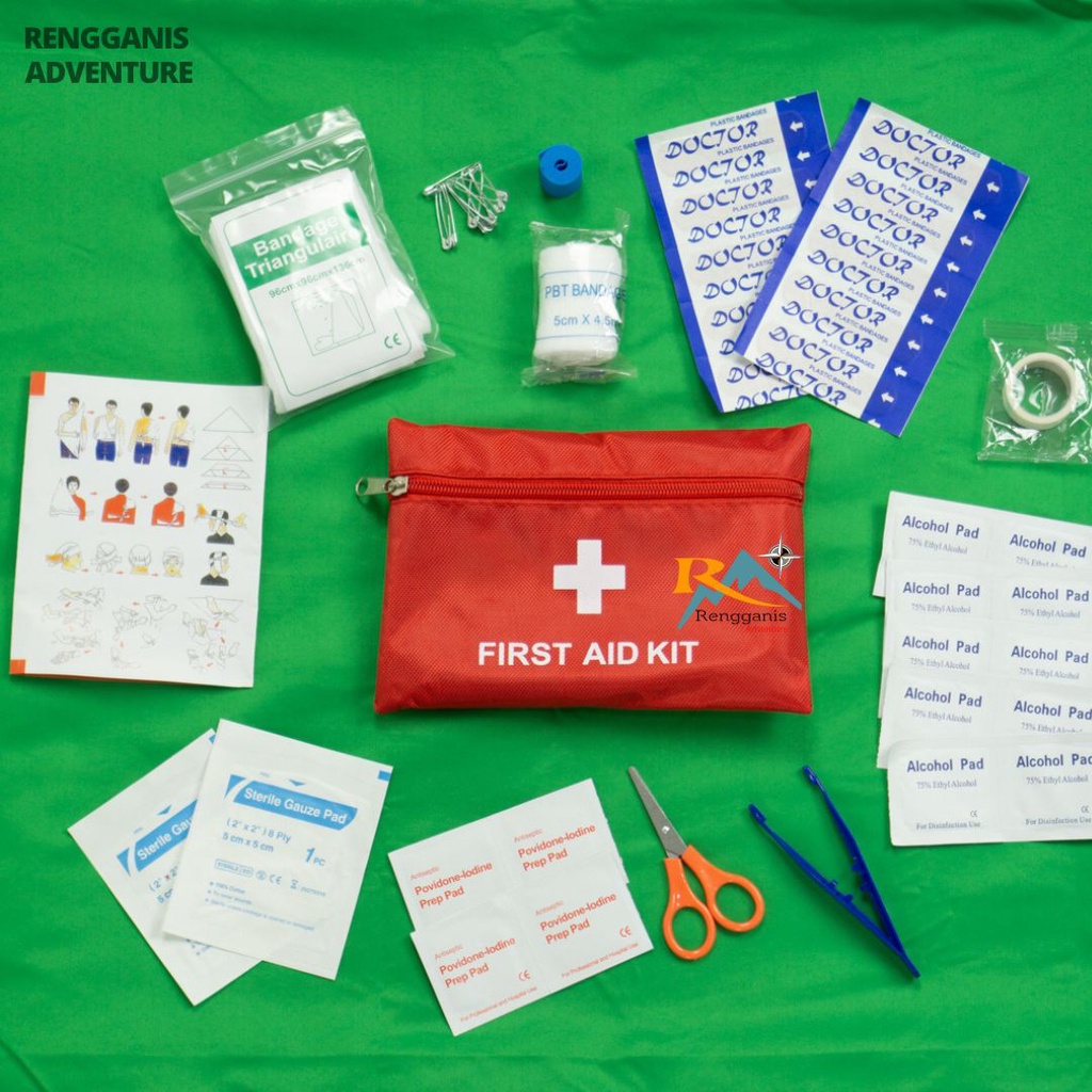 First Aid Kit Emergency Survival Pertolongan Pertama Lengkap Tass obat P3K