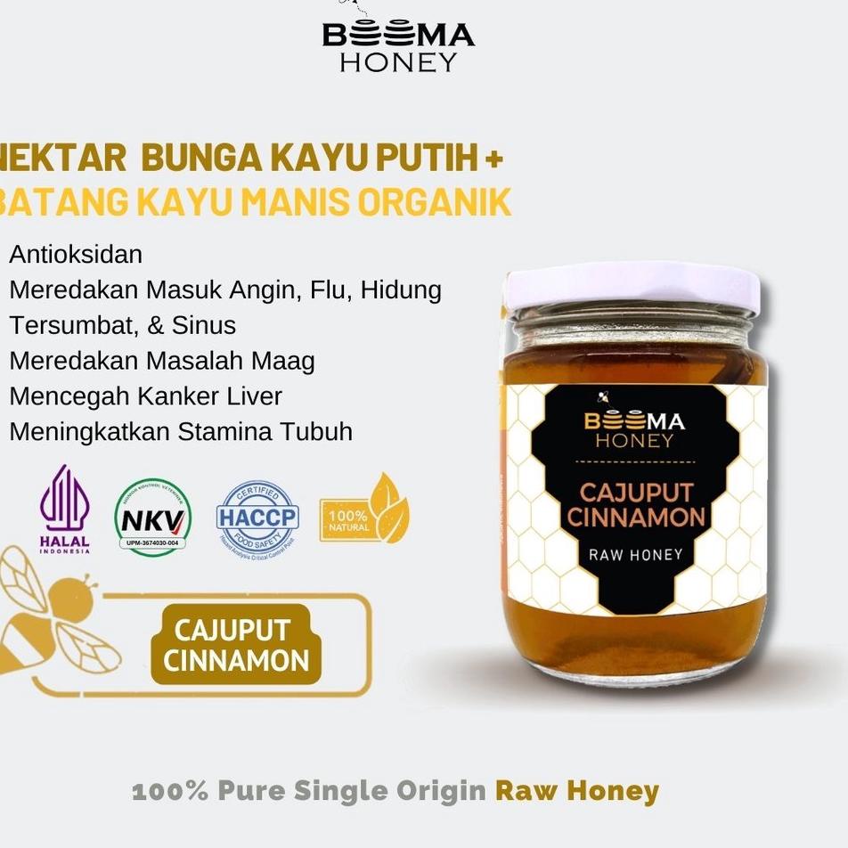 

☄ Beema Honey - Cajuput Cinnamon Raw Honey/ Kayu Putih Organik 300g ➸