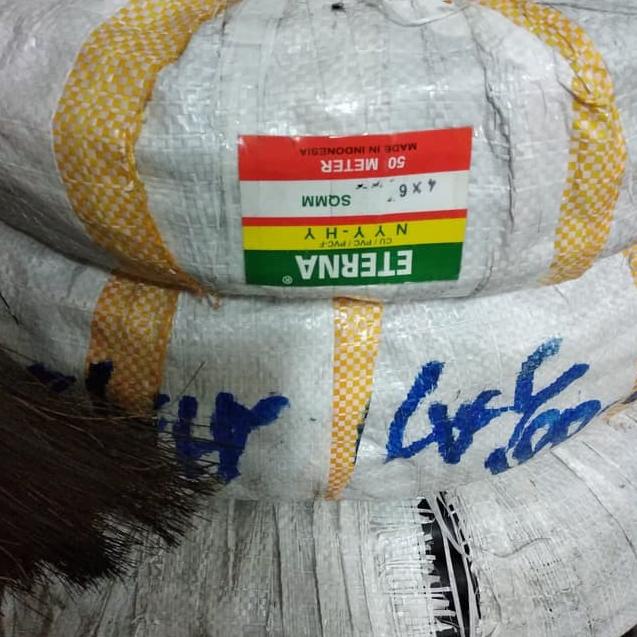 ✪ Kabel Listrik Serabut Hitam NYYHY 4 x 6 4x6 Eterna (Meteran) Kabel NYYHY 4 x 6mm 4x6mm 4 x 6 mm Et