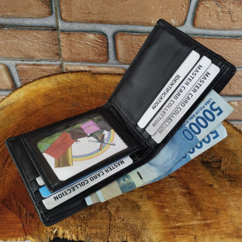 Dompet Lipat Tidur Pria/Dompet Pria Brand/Dompet Kulit Asli Wallet/Dompet Kulit Daily/dompet Casual