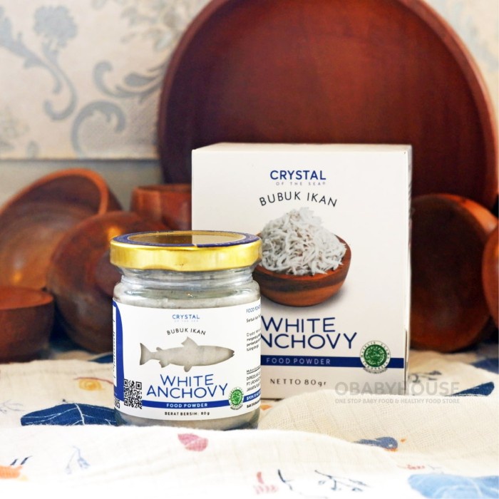 

Crystal of the Sea White Anchovy Powder/Bubuk Teri 80 gr (BPOM Certifi