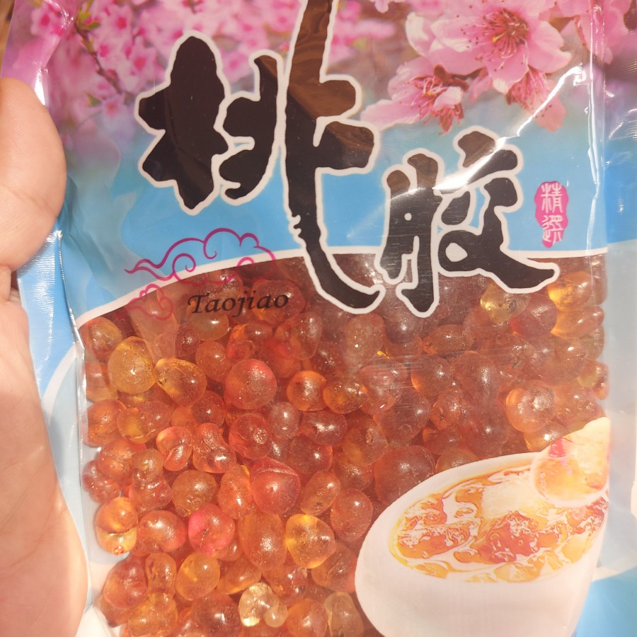 

HS 500 GRAM Peach Gum A Organik Tao Jiao Premium Getah Persik Aging