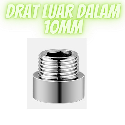 SOCK DRAT 1/2 INCH STAINLESS /SOCK DRAT LUAR DRAT DALAM SOCK PENDEK 1/2 IN BODY BULAT DRAT 30mm