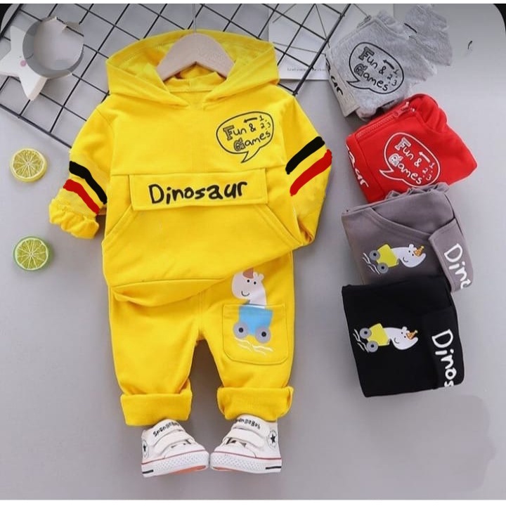 Baju Anak Laki Laki Setelan Hoodie Anak 0 - 6 Tahun