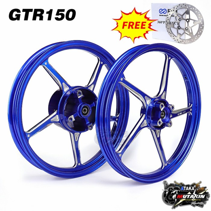 (Hadiah Gratis Piringan255Mm)Enkei Pelek Fg511 For Supra Gtr150 Racing