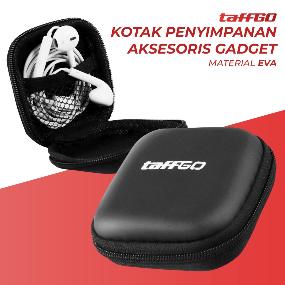 EVA Kotak Penyimpanan Earphone Aksesoris Gadget - OMSK6XBK Black