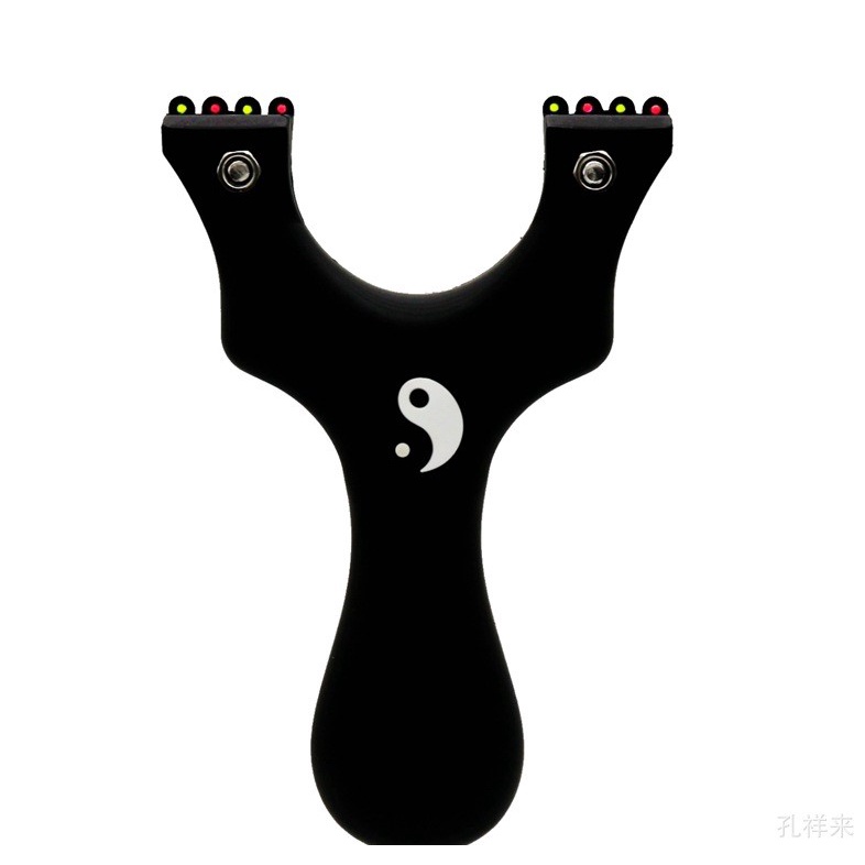 Resin Ketapel Recurve Hitam Klip Solid  Titik Busur Polikarbon