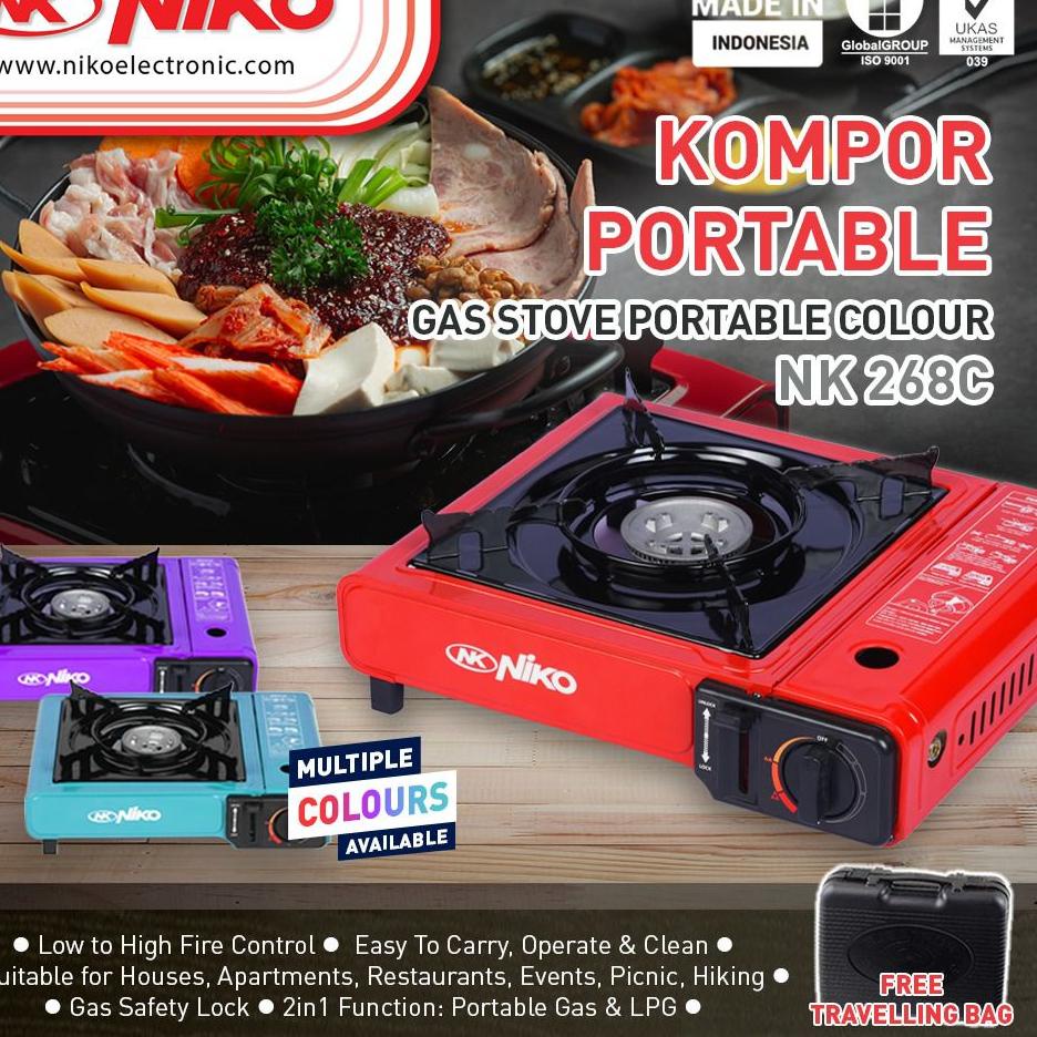 ☟ Kompor Camping Portable Niko 2 IN 1 NK 268 / NK268 / NK 268 C ❄