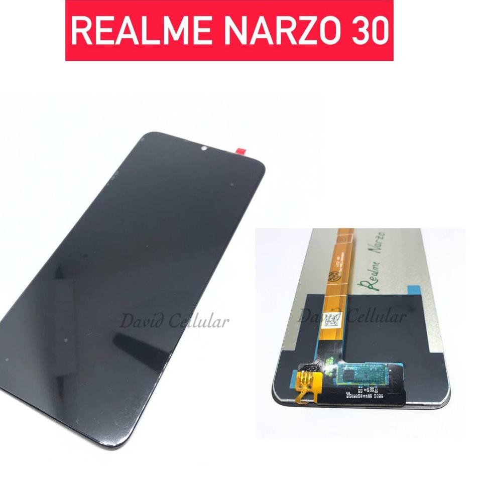 ❀ LCD TOUCHSCREEN REALME NARZO 30A FULLSET ➼