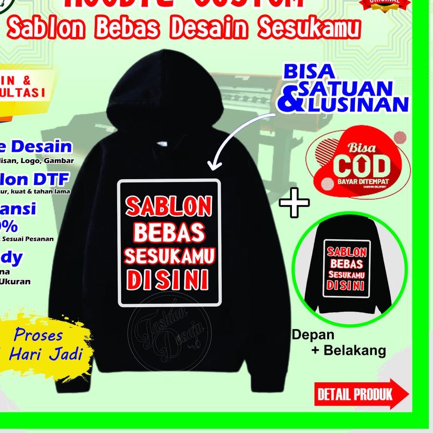 SWEATER SWETER JAKET JEMPER HOODI HODI HOODIE SABLON CUSTOM CUSTOME COSTUM DESAIN FOTO SENDIRI GAMBA