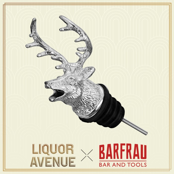 Minum Barfrau Zinc Alloy Deer Stag Head Wine Pourer Bottle Stopper