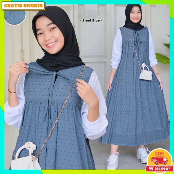Gmis Syarii Import Premium Gamis Set Hijab Wanita Syari Gamus Syari Fashion Muslim Jubah Ibu2 Kekini