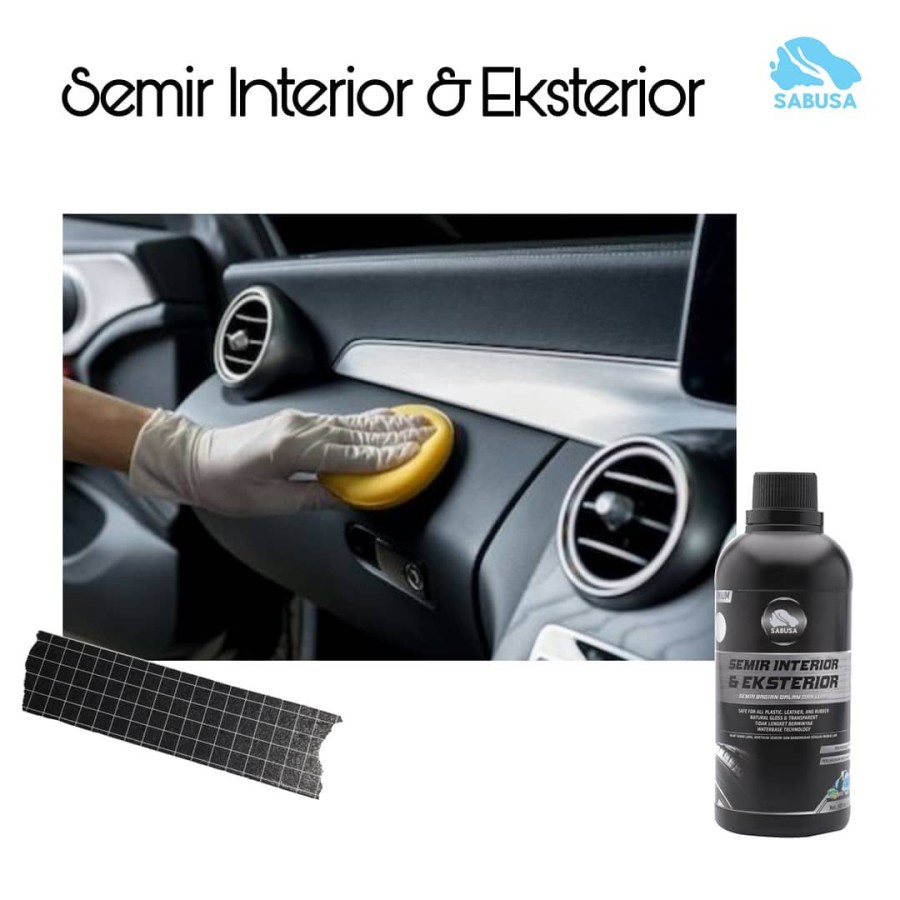 SABUSA Semir Interior &amp; Eksterior Pengkilap Dressing Ban Interior Mesin Mobil Motor 500ml