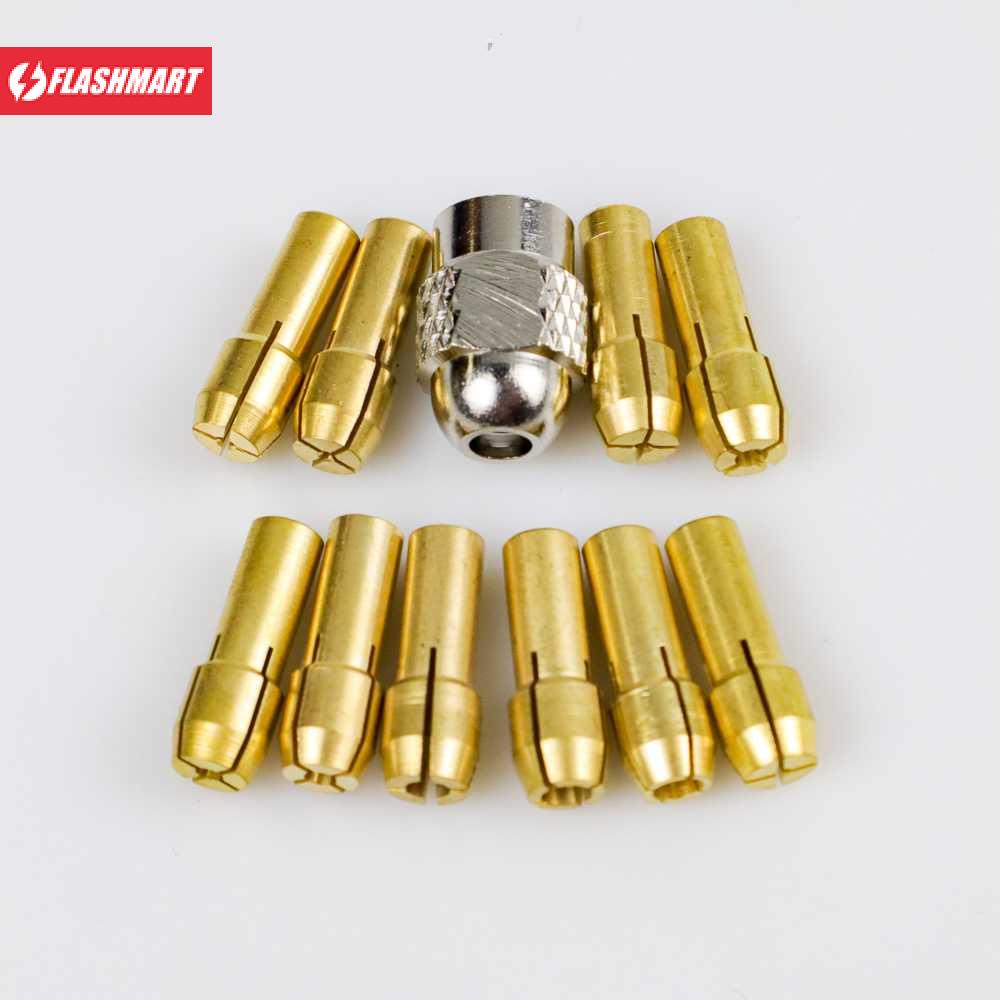 Flashmart Chuck Mata Bor Drill Brass Collet 11 PCS - DMPJ-31