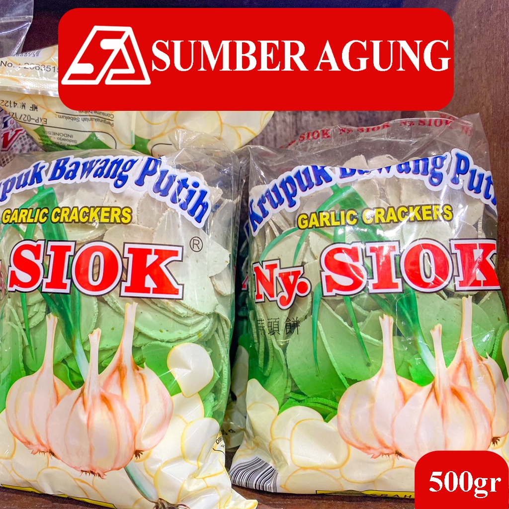 

Krupuk/Kerupuk Bawang Putih Nyonya / Ny. Siok 500gr