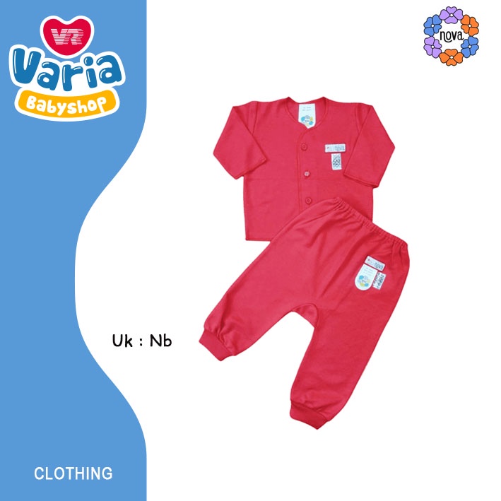 ONE SET PAKAIAN BAYI POLOS WARNA MERAH/BAJU PANJANG/BAJU PENDEK/TOPI MERAH NEWBORN/SARUNG TANGAN DAN