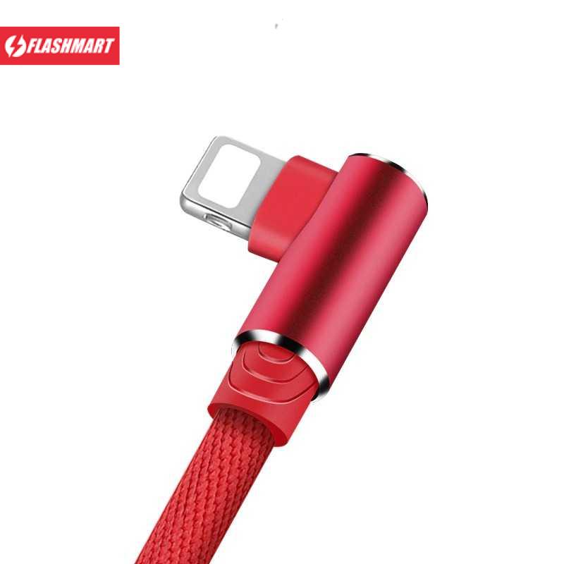 Flashmart Nohon Kabel Charger Lightning L Shape 2.4A - NO01