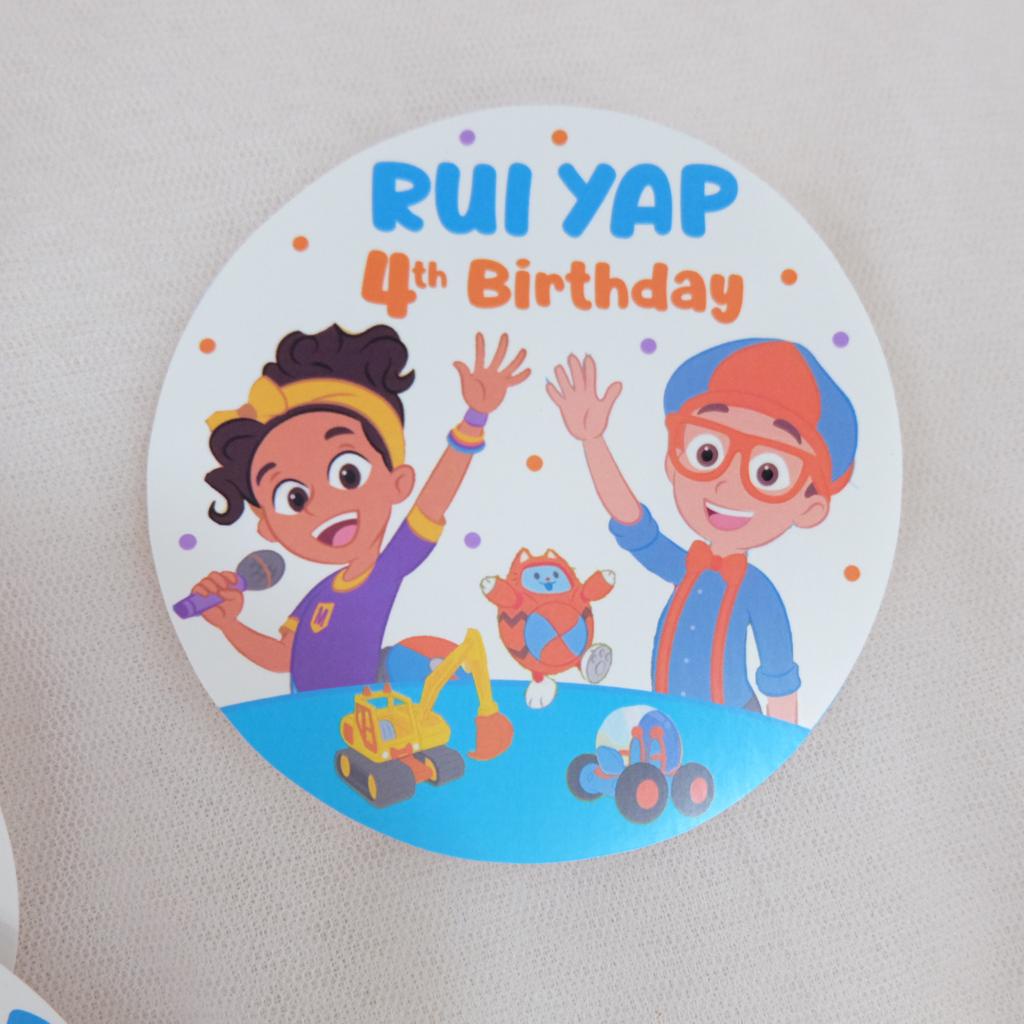 

Belipihh & Meekah Sticker Pudding Birthday / Pudding / Souvenir / Bento / Tempelan Sticker Ulang Tahun