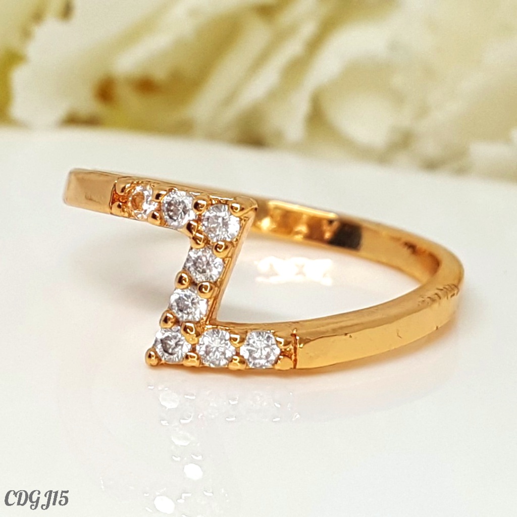 PGX Cincin Xuping Wanita Lapis Emas Aksesoris Perhiasan Fashion Premium - Z103