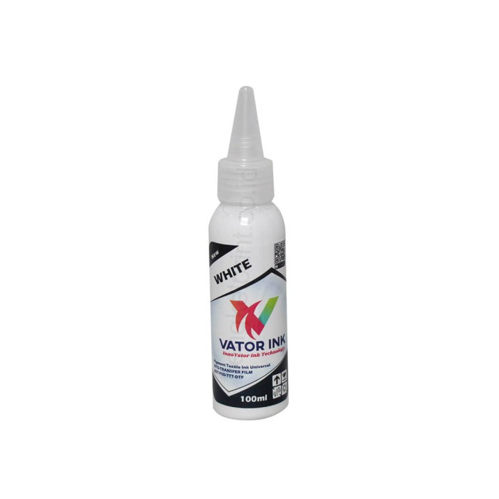 

Tinta Vator Ink universal DTF atau DTG White CMYK per botol 100ml