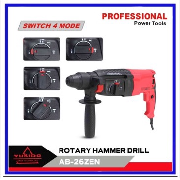 Rotary Hammer Drill 3 Fungsi Mesin Bor Bobok SDS Free Mata Bobok