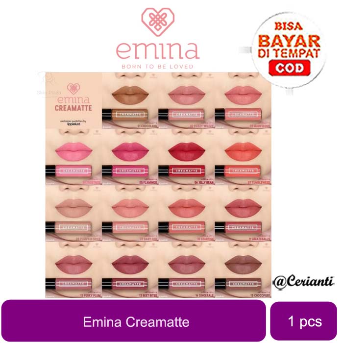 [LONG LASTING | BPOM] Emina Creamatte Lip Cream | Emina Cream Matte_Cerianti