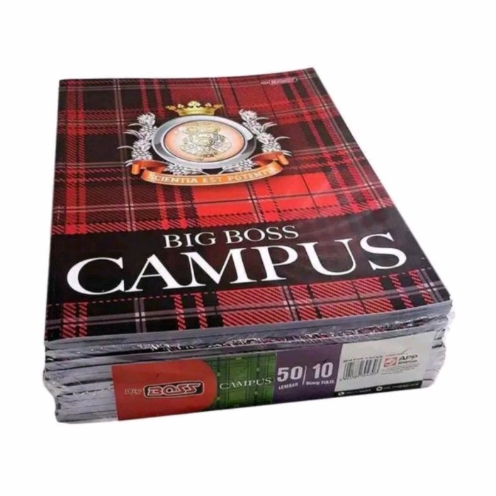 

Terlaris Buku Campus Big Boss Isi 50 Lembar, Harga Per Pack Isi 10 Buku