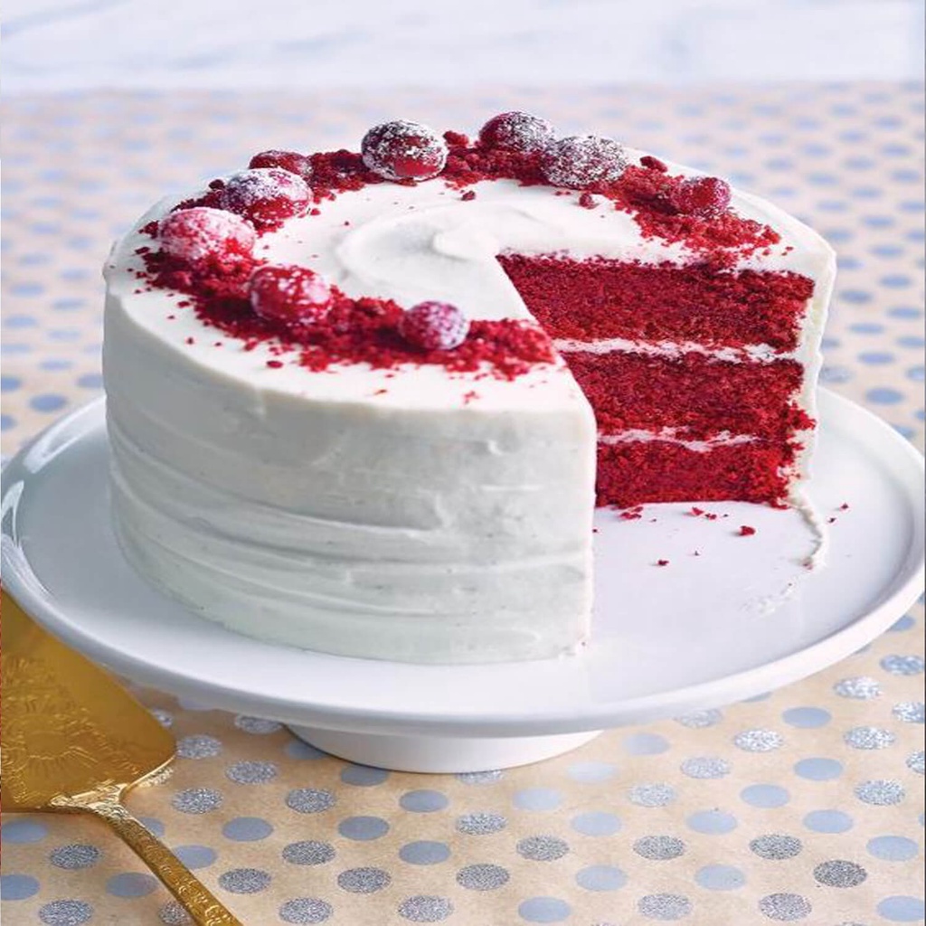 

Red Velvet Cake With Fruit Premium murah