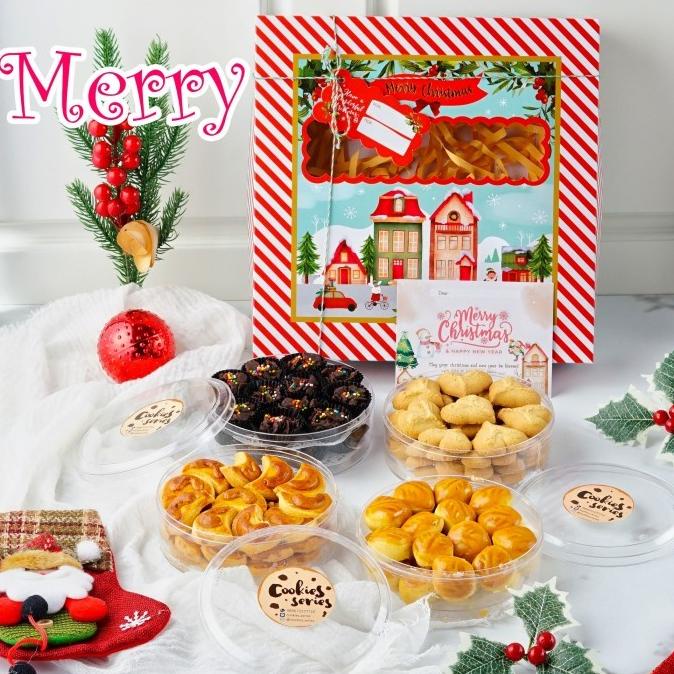 

PARSEL KUE KERING COOKIES PARCEL 3 IN 1 NATAL CANTIK MURAH NON COD G6416BUJN