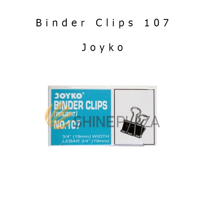 

Binder Clip 107 Joyko - Clips Klip Penjepit Kertas Hitam Joyko